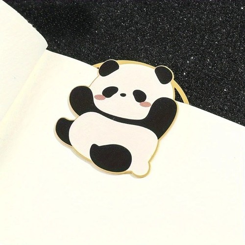 Cute panda metal bookmark - pc,