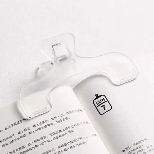 Transparent book clip page - book,