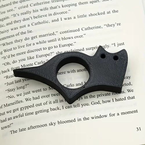 Cat thumb book page - cat,