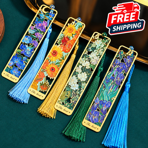 Metal art bookmark tassel - bookmark, van