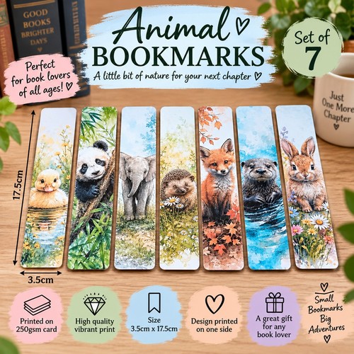 Cute animal bookmarks - cute,