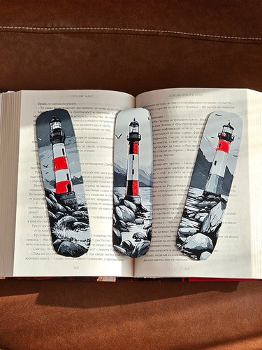Lighthouse bookmark set - set, –