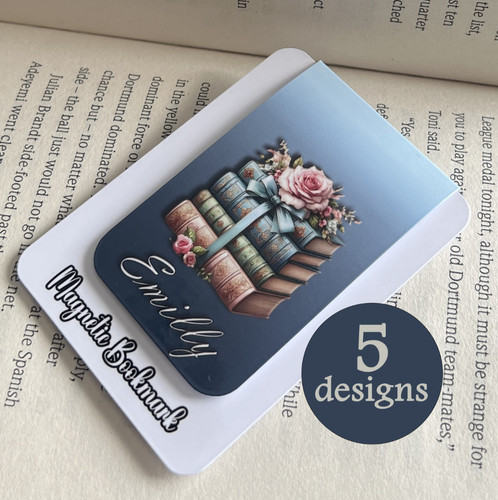 Personalised magnetic bookmark - magnetic,