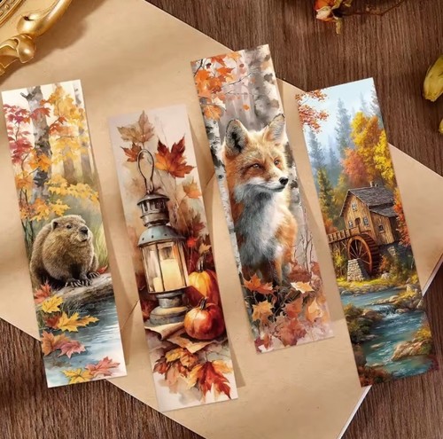 Bookmarks autumn set - set, 5