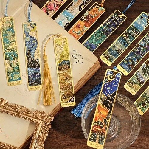 Metal art bookmark tassel van - metal,
