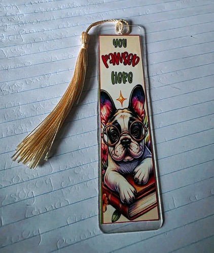 French bulldog bookmark - bulldog,