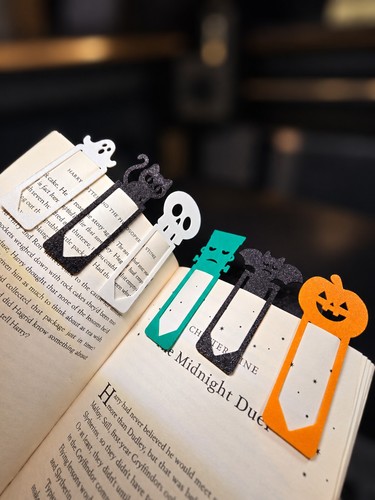 Halloween bookmarks printed - bookmarks, 3d