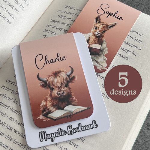 Personalised magnetic bookmark - magnetic,