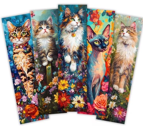 Bookmarks cat breeds themed - bookmarks,