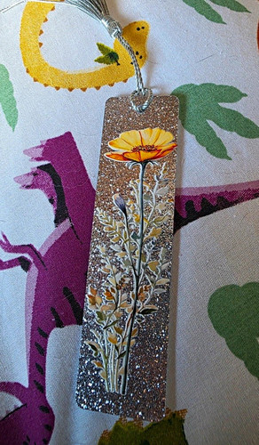 Silver glitter floral pattern - silver,