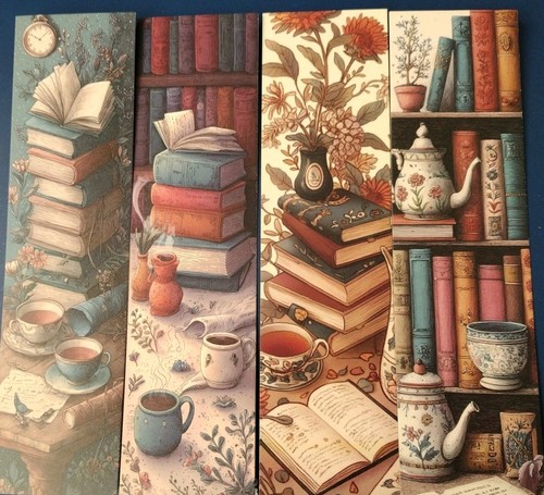 Double sided bookmarks page - sided, bookmarks/page