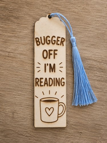 Funny wooden bookmark for - funny,