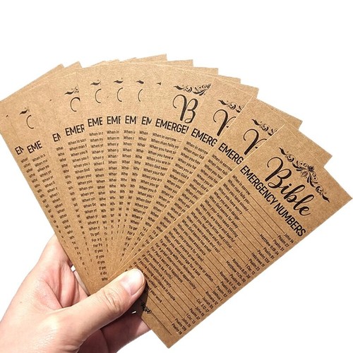Bible bookmarks emergency - bible,
