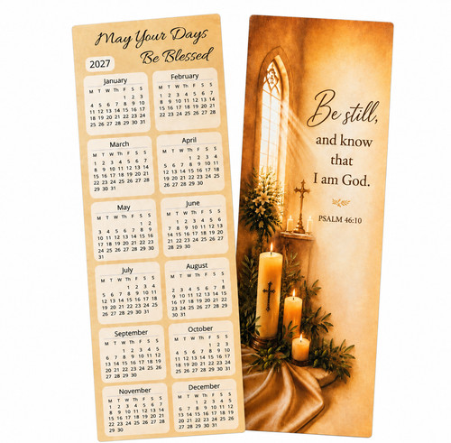 Christian bookmark calendar - bookmark,