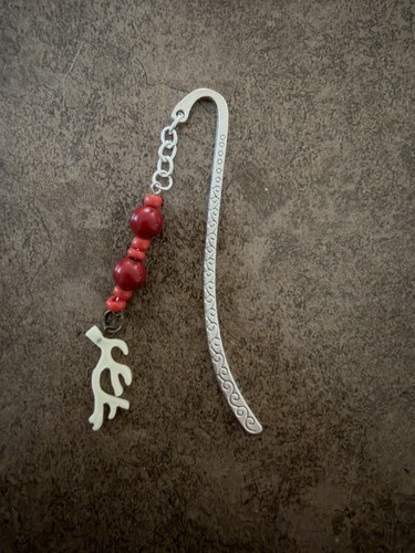 Handmade metal bookmark with - metal,