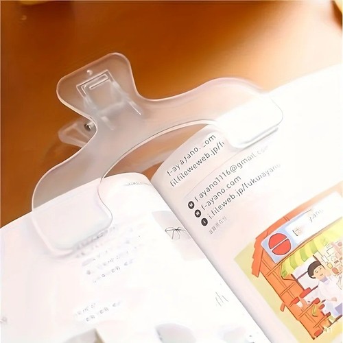 Transparent book clip reading - transparent,