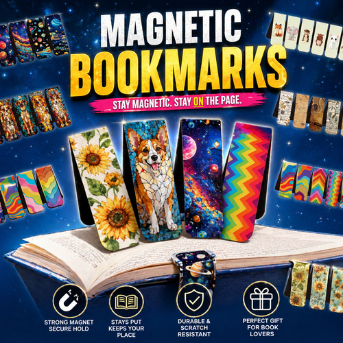 Magnetic bookmarks reading - magnetic,