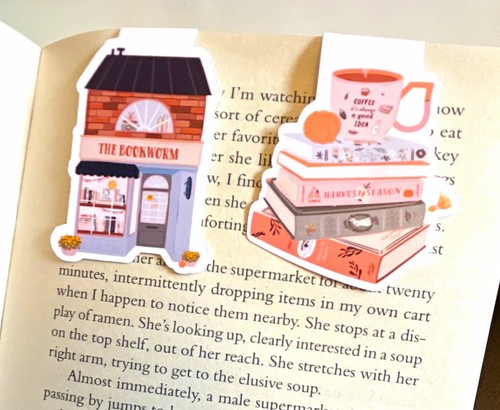 Set 2pcs magnetic bookmarks