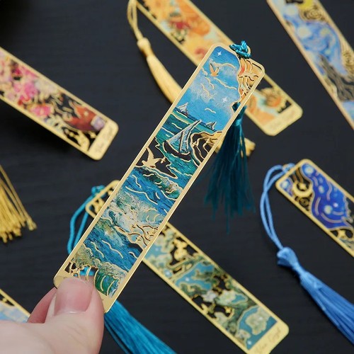 Metal art bookmark tassel - art, van