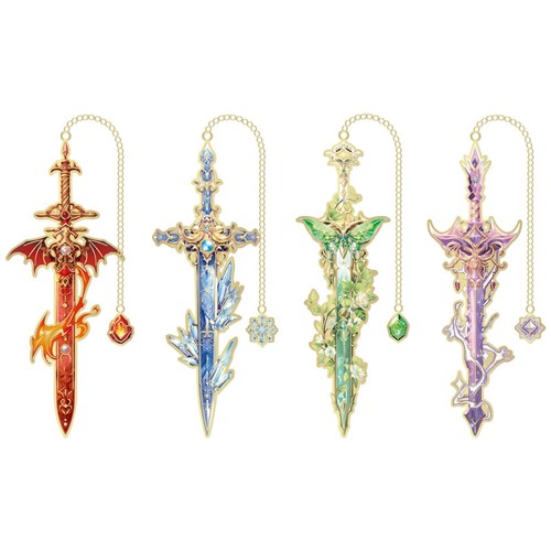 4pcs fantasy sword metal - fantasy,