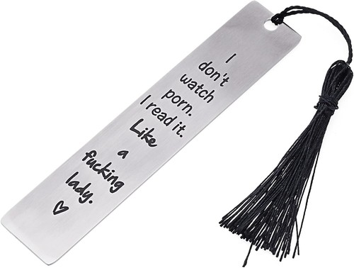 Ouligay funny metal bookmark - funny,