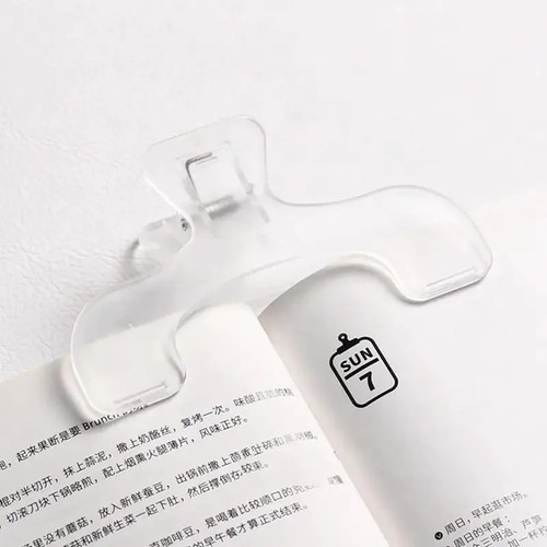 Transparent book clip reading - transparent,