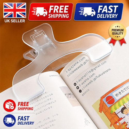 Transparent book clip page - transparent,