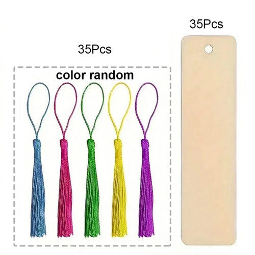 70pcs wooden blank - 70pcs, bookmarks
