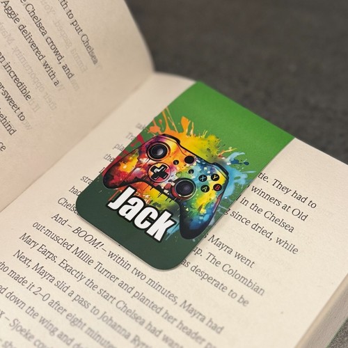 Personalised magnetic bookmark - personalised,