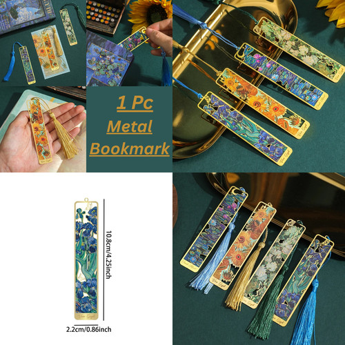 Metal art bookmark tassel van - tassel,