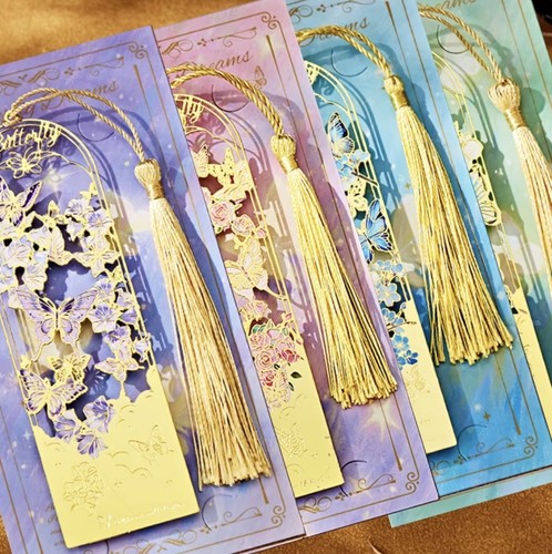 Bookmark feather metal gift - feather,
