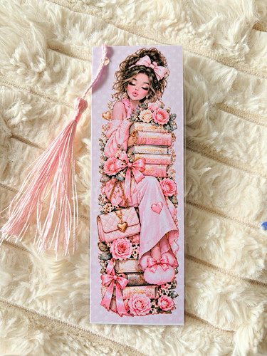 Pink floral girl - pink, &