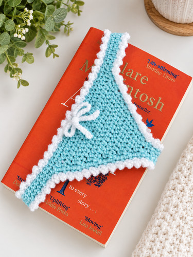 Handmade crochet bookmark - crochet, book