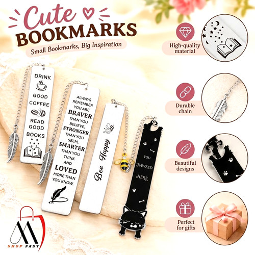 Bookmarks for women men cute - bookmarks,
