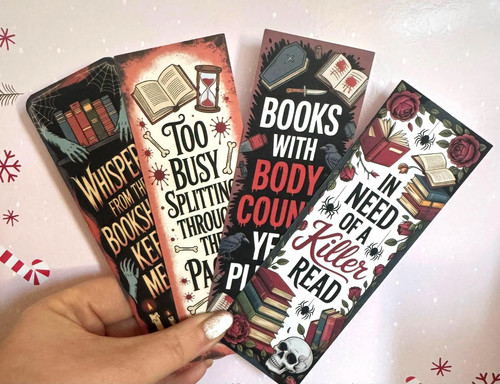 Murder mystery bookmarks set - |,